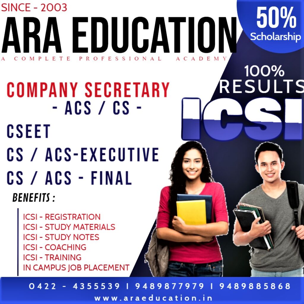 No 1 CS Coaching Institute in Coimbatore-ARA EDUCATION